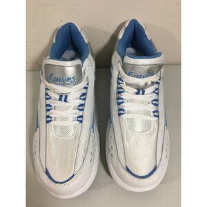 Curves Sneakers Shape Ups Womens Size 8 White Blue Toning Rocker Trainers NEW